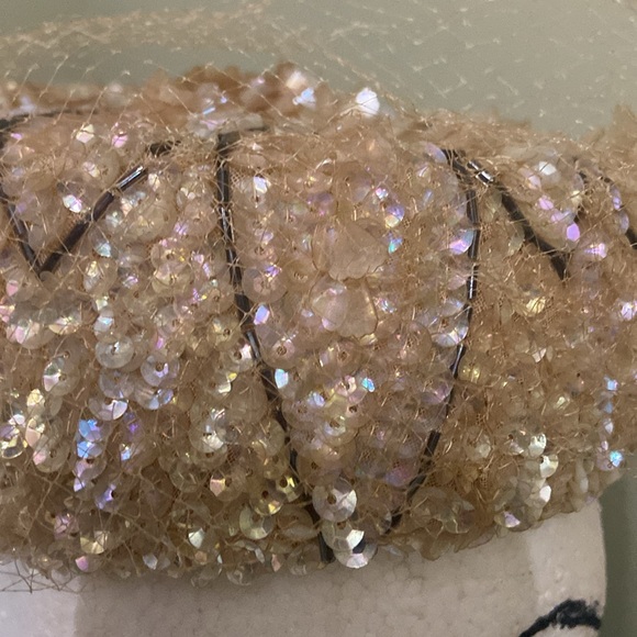 Really Cute Beige Topper/PB Hat/ Church by Coralie - Picture 7 of 11